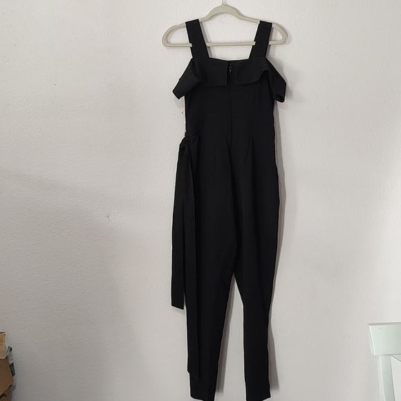 New York & Company Black Off Shoulder Jumpsuit Size XS - Picture 3 of 4